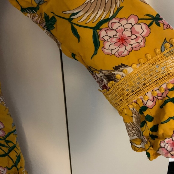 Yellow patterned dress - Picture 2 of 2